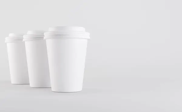 White Coffee Cup Mockup Ilustrace — Stock fotografie