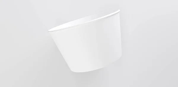 Кубок Мороженого Paper Mockup 3Dx — стоковое фото