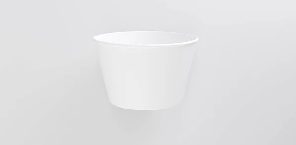 Ice Cream Paper Cup Mockup 3Dillustration — Fotografia de Stock