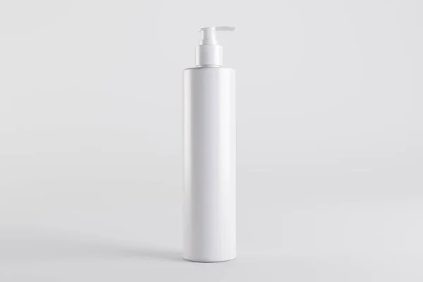Bouteilles Distributeur Shampooing Cosmétique Blanc Illustration — Photo