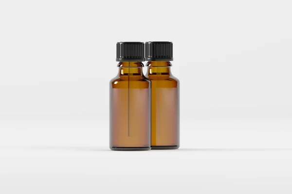 Amber Damlası Şişe Model 3D Görüntü