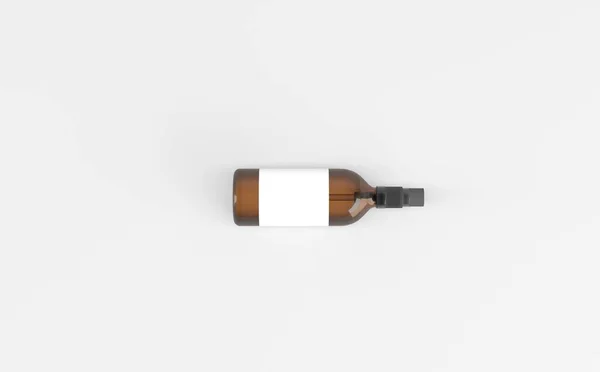 Dropper Bottle Mockup Illustration Zwei Flaschen — Stockfoto