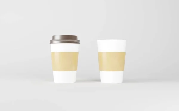 Illustration Mockup Tasse Café Blanc — Photo