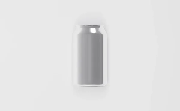 Aluminiowe Puszki Piwie Mockup Ilustracja — Zdjęcie stockowe