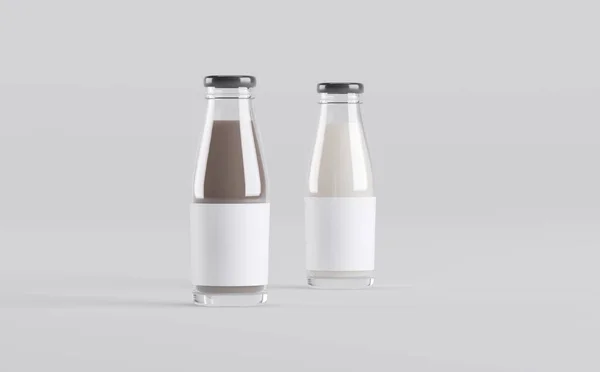 Stock image Milk Bottles Mockup 3D Illustration