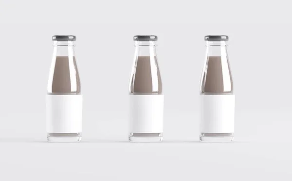 stock image Milk Bottles Mockup 3D Illustration