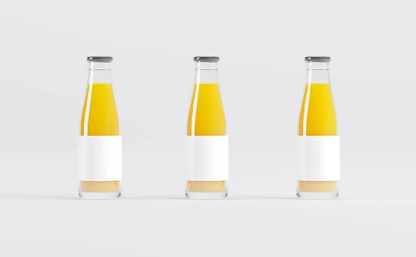 Succo Bottiglie Mockup Illustrazione — Foto Stock