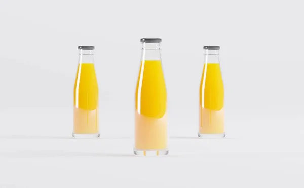 Ilustrasi Mockup Juice Bottles — Stok Foto