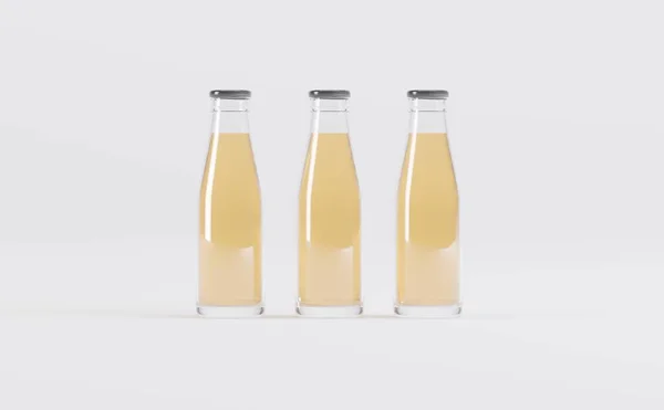 Ilustrasi Mockup Juice Bottles — Stok Foto