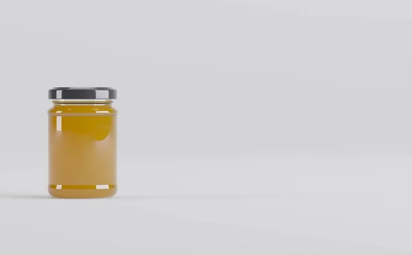 Honey Jar Mockup Ilustración — Foto de Stock