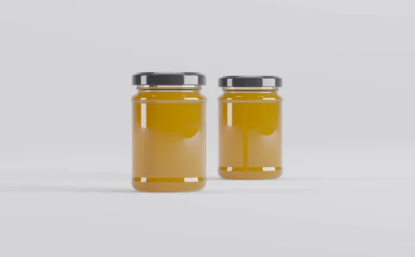 Honey Jar Mockup Illustration — Stock Photo, Image