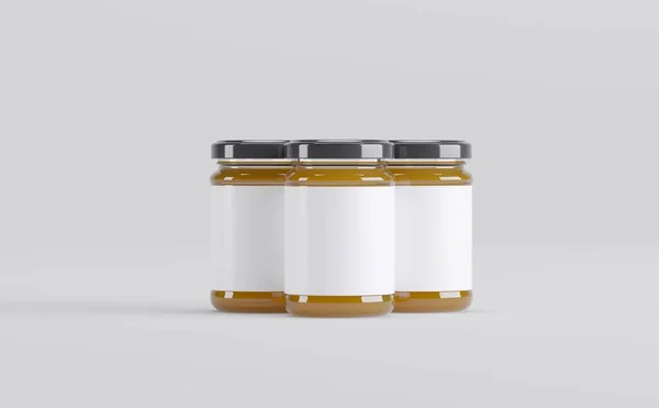 Honey Jar Mockup 3D说明 — 图库照片