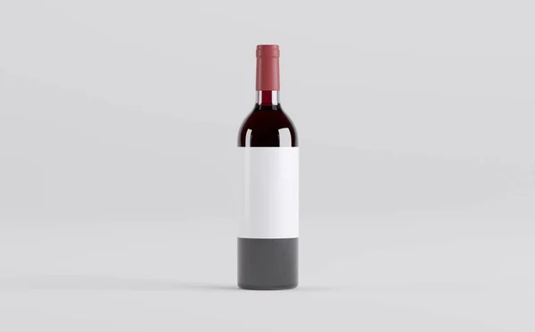 Şarap Şişeleri 3 boyutlu tasvir