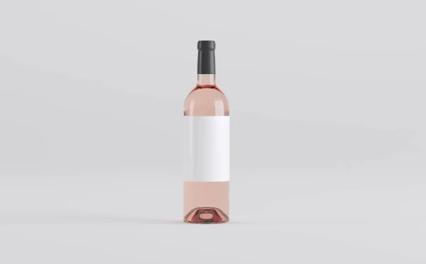酒瓶模型3D解说 — 图库照片