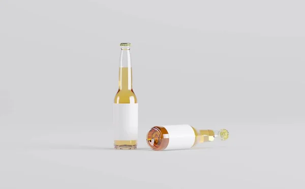 Bira Şişeleri Model 3D Görüntü