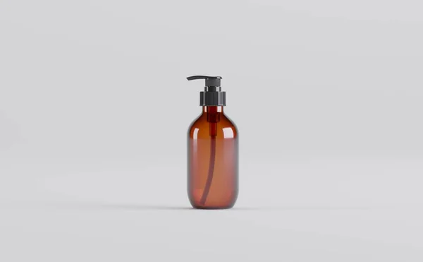 Amber Şişe Model 3D Görüntü