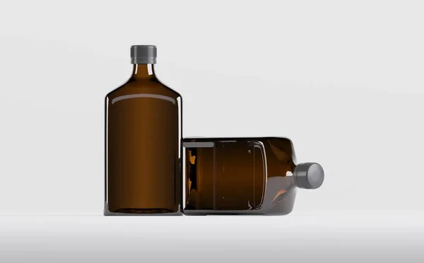 Illustration Maquette Bouteille Alcool Pharmaceutique — Photo