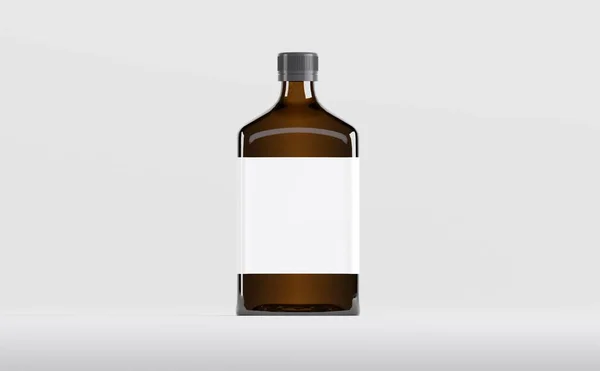 Ilustración Farmacéutica Maqueta Botella Del Alcohol —  Fotos de Stock