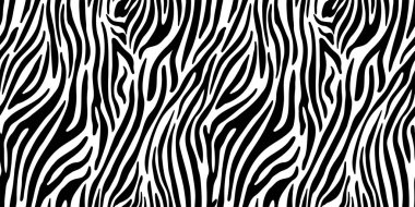 Kusursuz vektör siyah ve beyaz zebra çizgili desen. Tarz sahibi vahşi zebra izi. Kumaş, tekstil, tasarım, kapak vs. için hayvan baskısı arka planı. 10 tane tasarım. hisse illüstrasyonu
