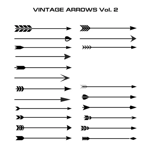 Karalama okları. Siyah hippi el çizimi kabile vektör elementleri. Baskı, poster, tebrik kartı illüstrasyonu