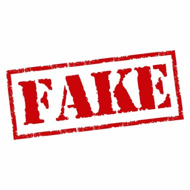 Sahte damga vektör grunge lastik işareti. Sahte mühür arkaplanı izole edildi.