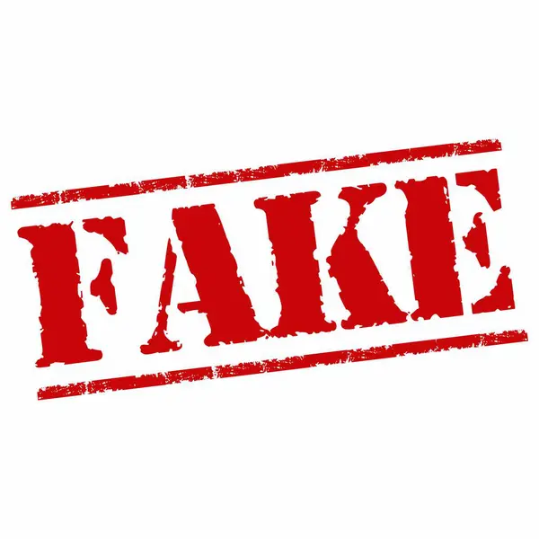 Sahte damga vektör grunge lastik işareti. Sahte mühür arkaplanı izole edildi.