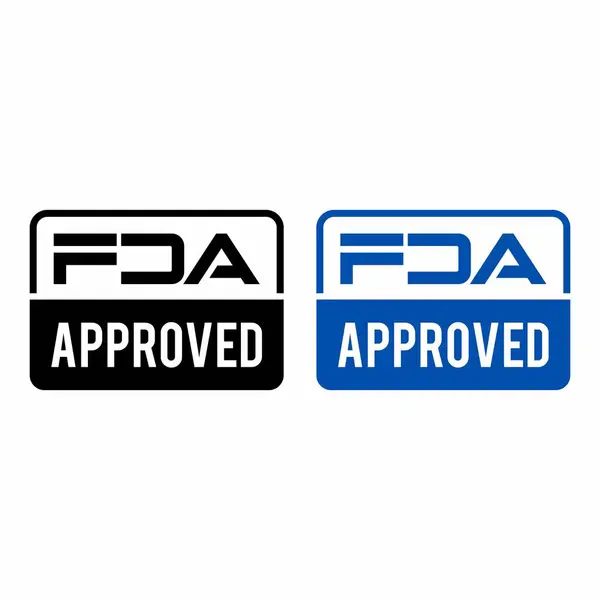 FDA Onaylandı (Gıda ve Uyuşturucu İdaresi) simgesi, sembol, etiket, rozet, logo, mühür