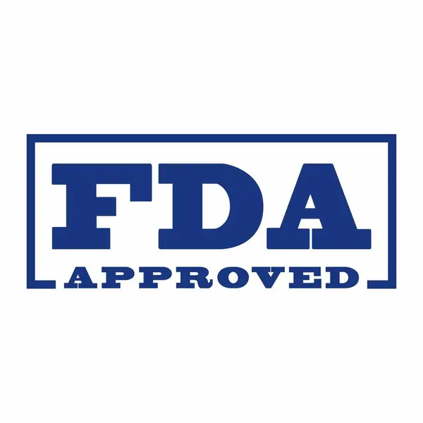 FDA Onaylandı (Gıda ve Uyuşturucu İdaresi) simgesi, sembol, etiket, rozet, logo, mühür
