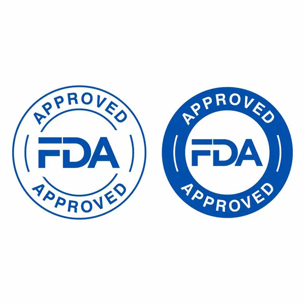 FDA Onaylandı (Gıda ve Uyuşturucu İdaresi) simgesi, sembol, etiket, rozet, logo, mühür