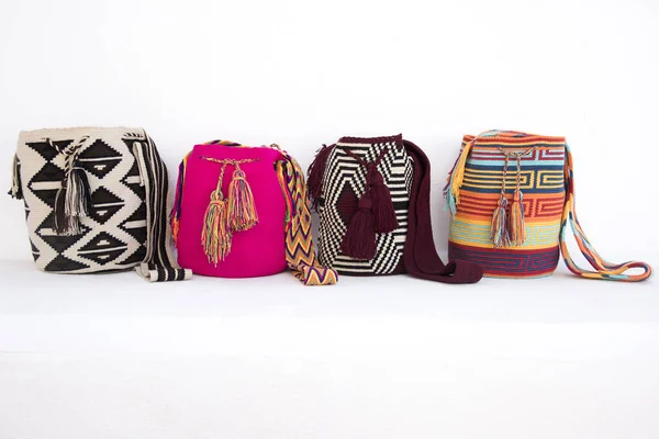 Mochila or handmade bag made in Colombia by the Wayuu tribe