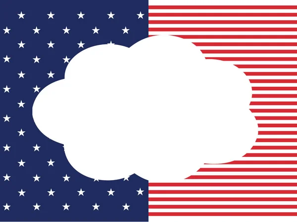 Fondo Inspirado Bandera Americana Con Espacio Blanco Para Escribir —  Fotos de Stock