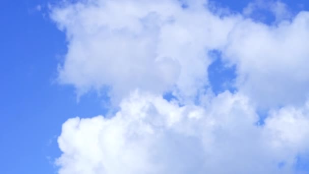 Cumulus Cloudscape Tijd Vervallen Blauwe Hemel — Stockvideo