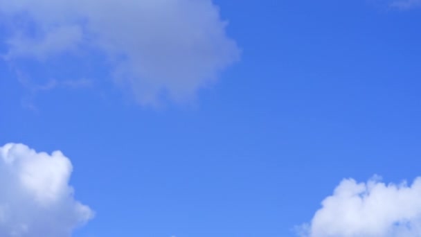 Cumulus Cloudscape Time Lapse Blue Sky — Stock video