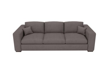 Modern kanepe beyaz arka planda izole edilmiş.