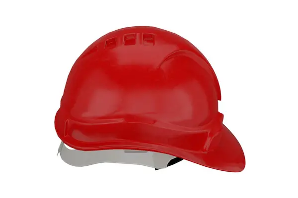 Рендеринг Красный Шлем Безопасности — стоковое фото