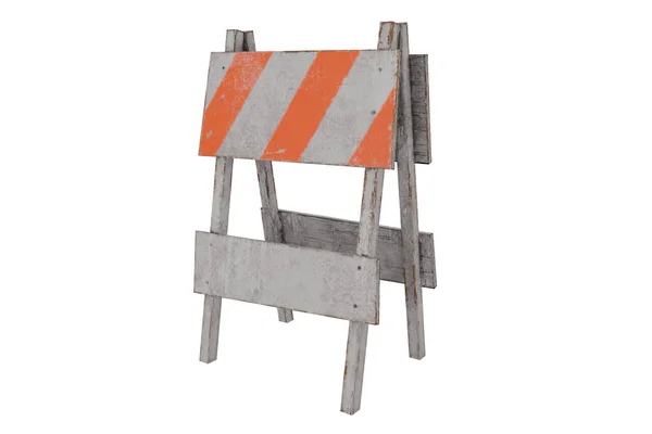 3D gerçekçi yapım ahşap barikat