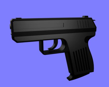 3D silah tasarımı, silah ikonu, askeri kavram