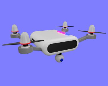 İHA 3D görüntüleme. İzlenecek konsept teknolojisi. ordu simgesi