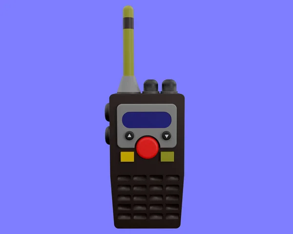 Renderização Rádio Comunicação Militar Animado — Fotografia de Stock