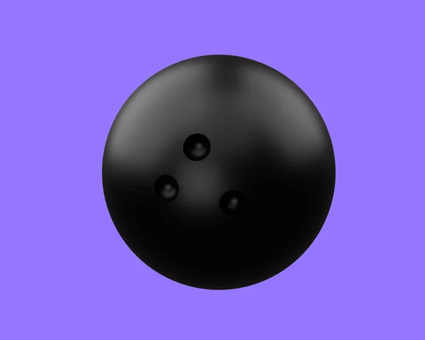 Vykreslení Bowlingové Koule Sportovní Ikona — Stock fotografie