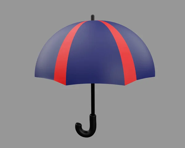 Gjengivelse Realistisk Paraply Parasollikon – stockfoto