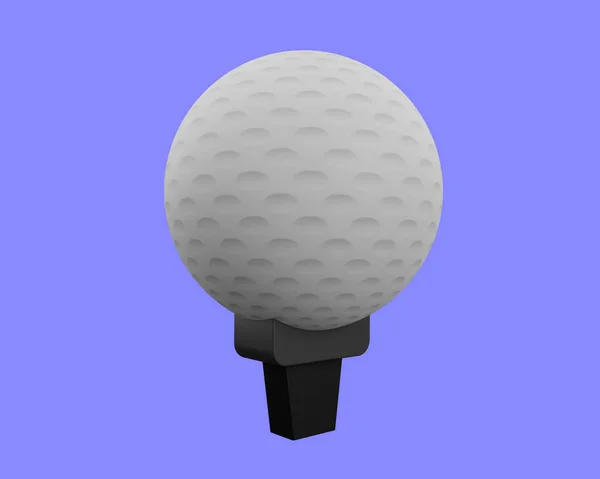 Golf Ball Render Sport Icon — Stock Photo, Image