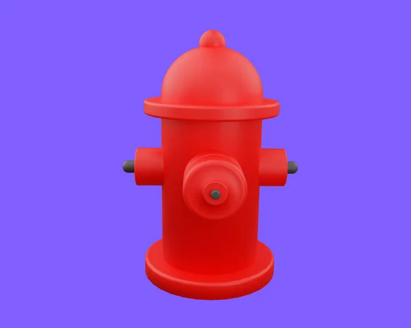 Renderowanie Hydrant Dla Strażaków Ikona Pożaru — Zdjęcie stockowe