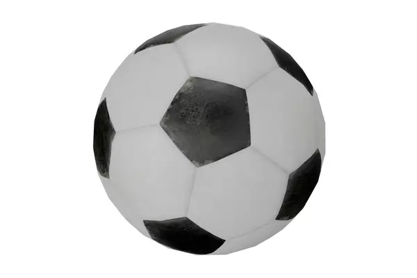 Geometrik şekilli siyah beyaz futbol topu