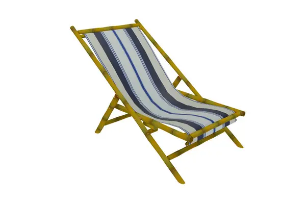 Рендеринг Деревянного Пляжного Кресла — стоковое фото