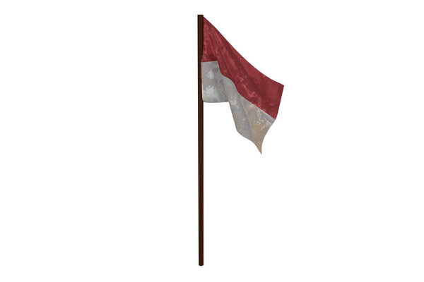 Rendering Indonesian Flag Independence Concept — Stock Photo, Image