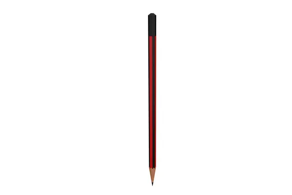 Rendering Thin Graphite Pencil — Stock Photo, Image