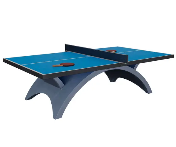 3D işlemeli mavi ping pong masası