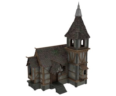 3D ortaçağ evi, eski ev kavramı