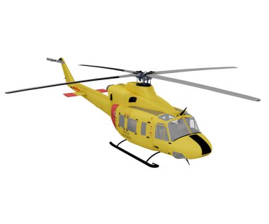 Beyaz arkaplanda izole edilmiş siyah bir robotun 3d görüntülemesi